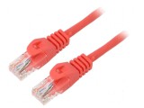 Cablu Patch U/UTP 5e Litat CCA PVC Roșu 7.5m 26AWG, Lanberg