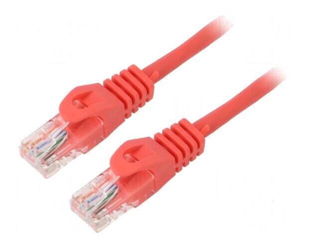 Cablul Patch U/UTP 5e 15m 26AWG CCA PVC Roșu