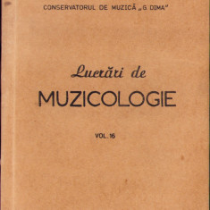 HST C3470 Lucrări de muzicologie, volumul 16/1984