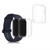 Cumpara ieftin Set 2 huse pentru Xiaomi Mi Watch Lite/Redmi Watch, Silicon, Transparent, 54528.01