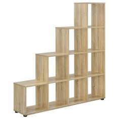 Raft in trepte, cu 10 compartimente,104 x 107 x 29 cm, MDF,melamina, culoarea... foto