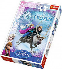Puzzle clasic pentru copii - Salvarea Anei Frozen 100 piese foto