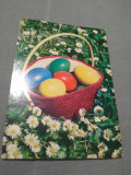 CARTE POSTALA FELICITARE PASTI CIRCULATA, Printata