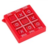 Joc Educativ, X și 0, Plastic, Culoare Roșu sau Ciel, Dimensiuni 4.5x5 cm, Oem