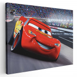Tablou afis Cars desene animate 2183 Tablou canvas pe panza CU RAMA 60x90 cm