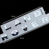 emblema scris LAND ROVER argintiu