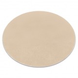 Covor de spalat modern LINDO cerc bej, anti-alunecare, shaggy, cerc 100 cm