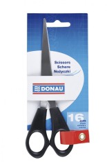 Foarfeca Otel, Ergonomica, 16cm, Donau Classic- Maner Negru foto