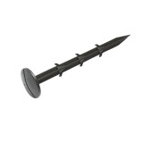 Set 10 cuie din plastic tip harpon pentru fixare folie, 15 cm