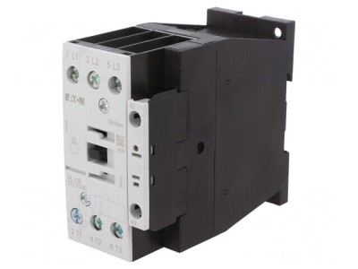 Contactor 3P NO 24VAC 18A pentru șină DIN foto