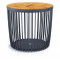 Masă Clubo 450x410 mm, 2&icirc;n1, coș universal, capac din bambus, 50 litri, antracit, antracit
