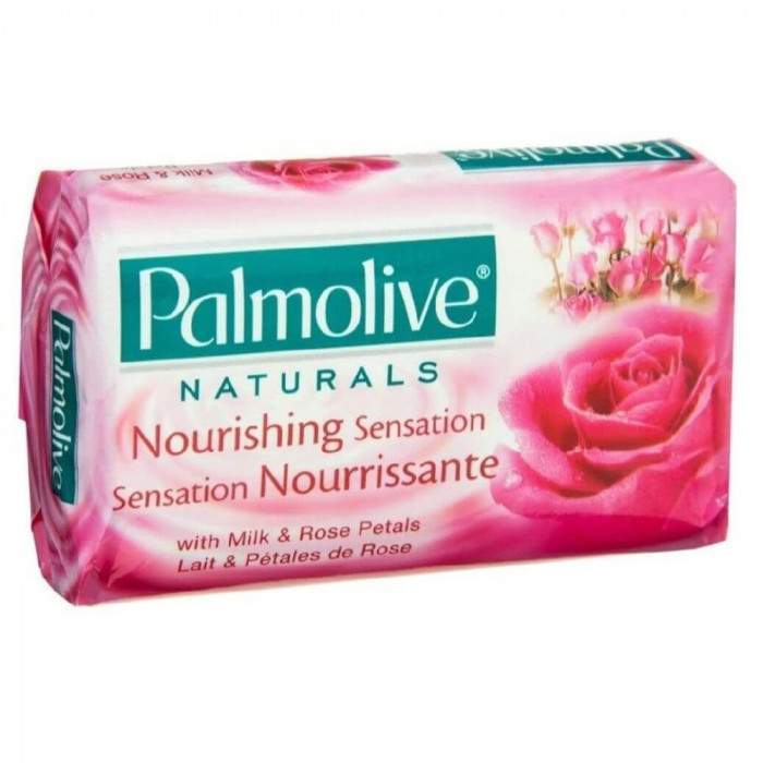 Sapun Solid PALMOLIVE Nourishing Sensation Milk&amp;Rose Petals, 90 g, Parfum de Petale de Trandafir, Sapun Solid Palmolive, Sapun Solid Palmolive, Sapun