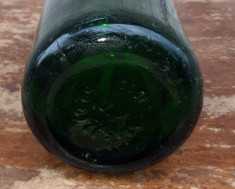 Sifon romanesc interbelic sticla verde ,de colectie foto