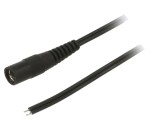 Cablu Alimentare DC 5.5/2.1 Soclu Drept Negru 2m