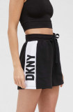 Cumpara ieftin Dkny pantaloni scurti de pijama femei, culoarea negru