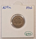 254 Venezuela, 5 Centimos 1946, y#29a, America Centrala si de Sud
