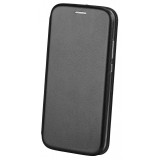 Husa Piele OEM Elegance pentru Samsung Galaxy A12 A125, Neagra