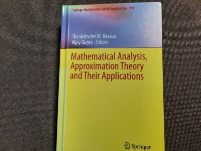 MATHEMATICAL ANALYSIS,APPROXIMATION THEORY AND THEIR APPLICATIONS THEMISTOCLES foto