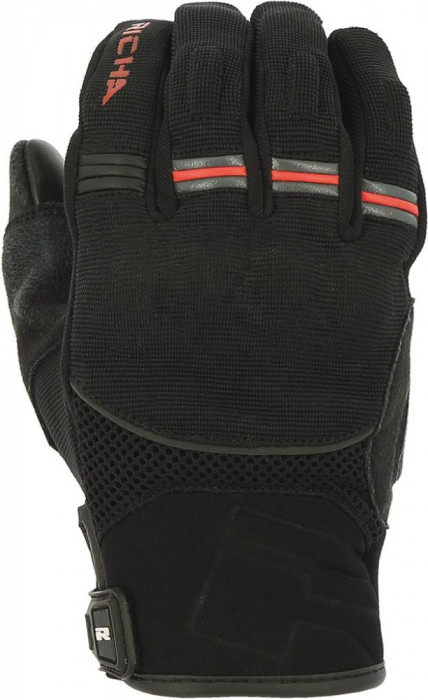Manusi Moto Richa Scope Gloves, Negru/Rosu, Large