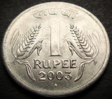 Cumpara ieftin Moneda 1 RUPIE - INDIA, anul 2003 * cod 3691 = A.UNC, Asia