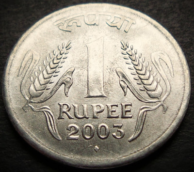 Moneda 1 RUPIE - INDIA, anul 2003 * cod 3691 = A.UNC foto