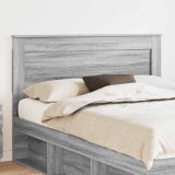 vidaXL Tăblie cap cu headboard Gri Sonoma 140 cm Lemn compozit 887454