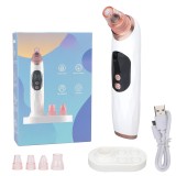 Aparat electric pentru scos puncte negre cu compresa calda, Curatare ten, Fara fir, Aspirare cu vid, 4 Sonde de extractie, Pentru toate tipurile de pi, Oem