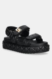 Steve Madden sandale de piele Bigmona culoarea negru, cu platforma, SM11003458