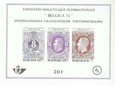 TSV* - COLITA BELGIA 1970, NESTAMPILATA, LUX, PERFECTA foto