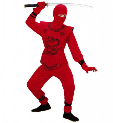 Costum Ninja Rosu foto