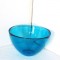 Bol cristal albastru Art Glass colectia Fuga - design Sven Palmqvist, Orrefors