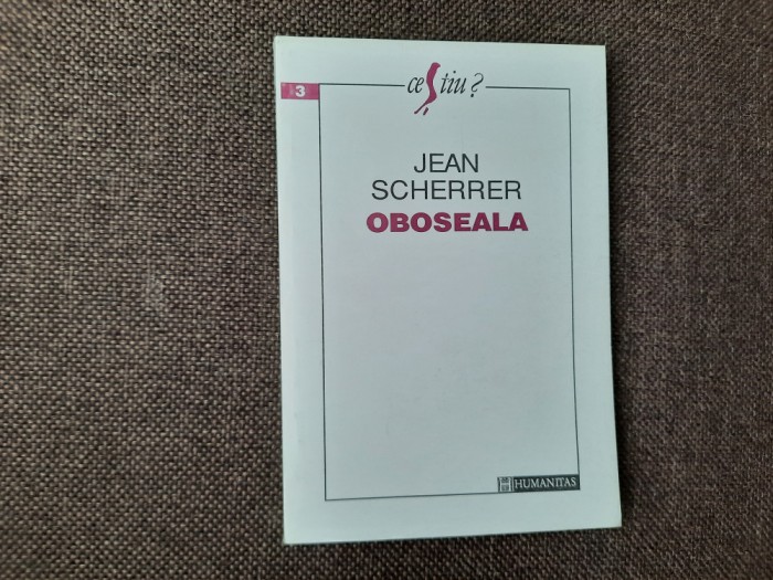 Jean Scherrer - Oboseala 14/0