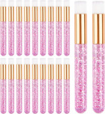 AZO 40 bucăți Pink Lash Shampoo Perii Set - 20buc Glitter Crystal Eyegenes Ex, Oem