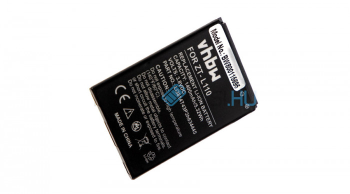 Baterie de telefon mobil VHBW ZTE Li3814T43P3h634445 - 1400mAh, 3.8V, Li-ion