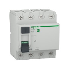 Diferential RCCB 63A 4P 300mA 6kA tip AC Easy9 Schneider EZ9R62463