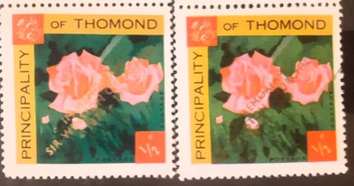 Principality Thomond flori, trandafiri supratipar sir Winston Churchill, mnh foto