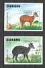 GHANA 1994 FAUNA ANIMALE ANTILOPE DUIKERS, Nestampilat