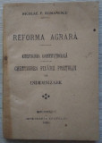 Nicolae P. Romanescu / Reforma agrară - ediție 1921