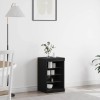 VidaXL Bufet Stejar Negru 41 x 37 x 67 cm Lemn compozit 863053