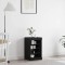 vidaXL Bufet Stejar Negru 41 x 37 x 67 cm Lemn compozit 863053