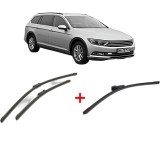 Cumpara ieftin Set 3 stergatoare Volkswagen PASSAT ALLTRACK B8 Variant (3G5, CB5) din 2015 - 2024, pentru parbriz si luneta fata si spate auto, Bosch Aerotwin, din c