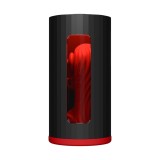 Masturbator automat LELO F1S V3 Pleasure Console, control prin aplicație, 7 funcții de vibrații sonice, negru cu roșu
