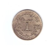 Moneda Maroc 1 franc 1945, stare buna, cu mici depuneri