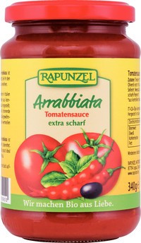 Sos Tomate Bio Arrabbiata Rapunzel 340gr foto