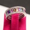 Inel Argint 925 cu Zirconii -- MULTICOLOR- ARG34A, Argintboutique