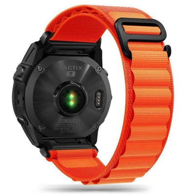 Curea Tech-Protect Nylon Garmin Fenix 3 5X 3HR 5X Plus 6X 6X Pro 7X portocaliu foto