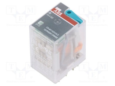 Releu electromagnetic 4PDT ABB 110VDC 6A foto