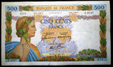 335 FRANTA WWII 500 FRANCS FRANCI 18.12.1941 SR. 377