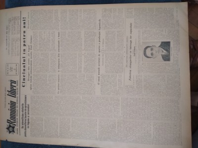 ZIAR ROMANIA LIBERA 26 FEBRUARIE 1953 foto