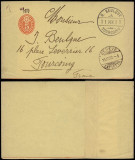 Switzerland 1890 Postal stationery Wrapper Geneve to Tourcoing France D.610